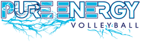 Pure Energy Volleyball banner logo