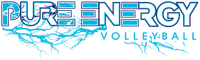 Pure Energy Volleyball banner logo