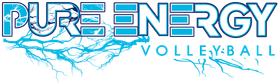 Pure Energy Volleyball banner logo